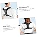 UTHCLO Adjustable Posture Corrector Back Brace Breathable PU Leather Invisible Trainer Belt for Women Men Comfortable Support Humpback Correction Suitable for Home Office School Use