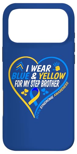 I Wear Blue And Yellow For My Step Brother - Down Syndrome �X�}�z�P�[�X iPhone 17 Pro Max �p