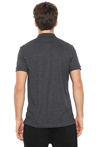 Aramis Camisa polo com detalhe interno, Masculino, Grafite Mescla, G