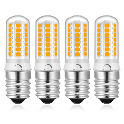 RuLEDne E17 LED Glühbirne Dimmbar, 4W, 4er Pack, 3000K Warmweiß, für Mikrowelle, Dunstabzugshaube