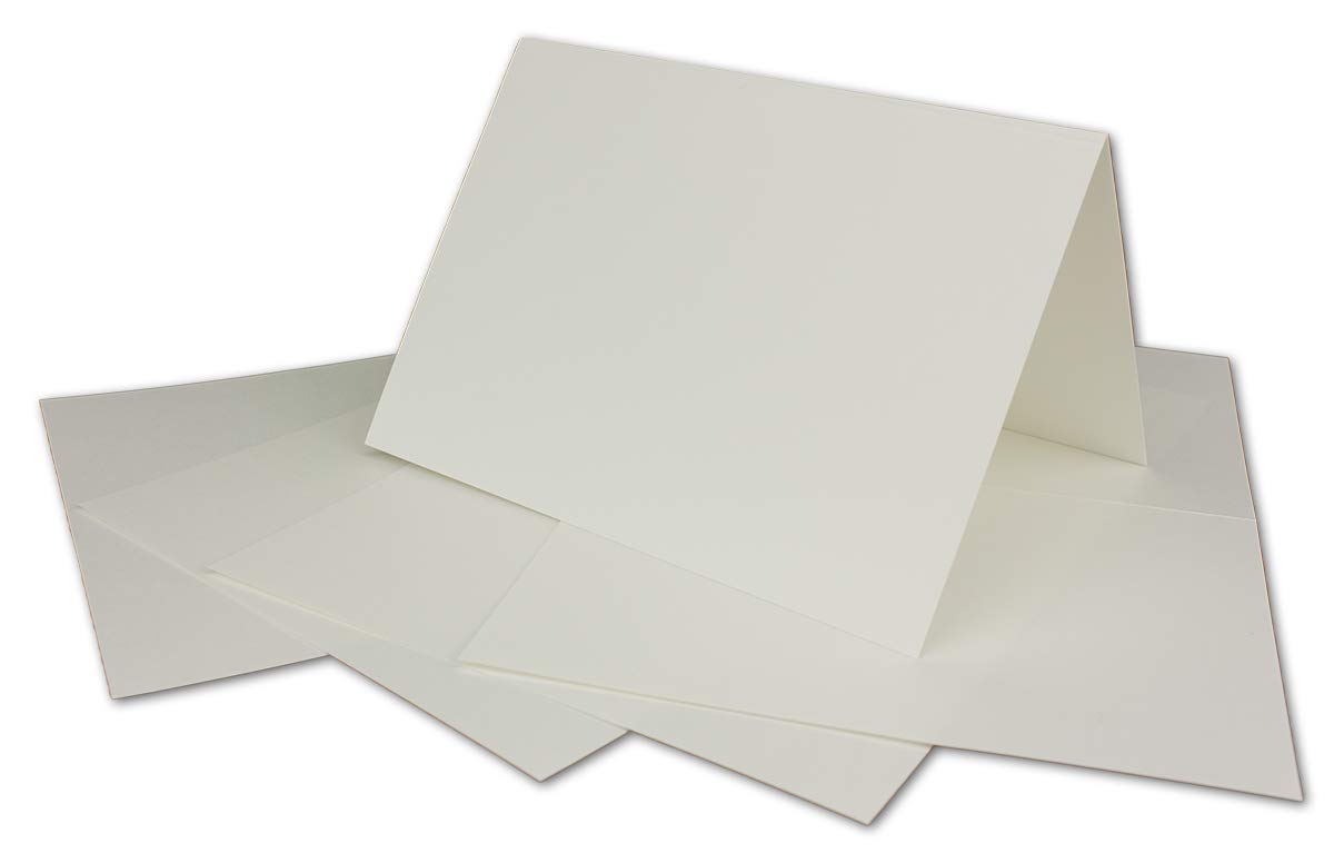 COLOURS 4-YOU by Glüxx-Agent 50 DIN A6 folding cards cream, cards to design yourself 14.8 x 21 cm