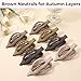 8 Pack Flat Brown Hair Clips – Neutral Matte French Brown Claw Clips for Women, Strong Hold Non-Slip Hair Barrettes for Everyday Office or Coffee Look