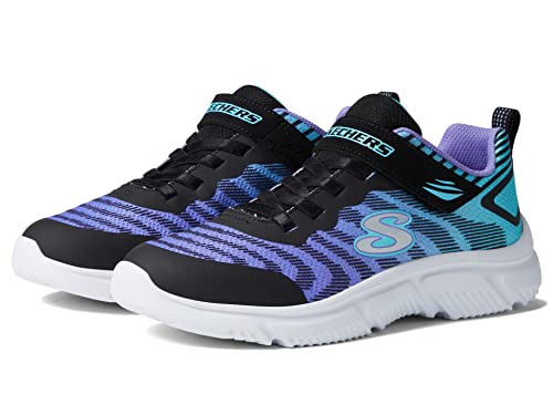 Skechers Bambino Microspec Max Advance - Vortivox Sneaker In Nero/Blu/Lime, Taglia 39 - 2