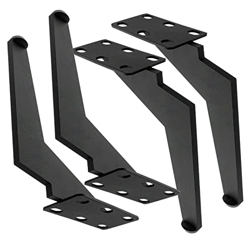 Pieds de Meubles Feng Shui pour Réparer un Canapé Bancal Métal Noir x4