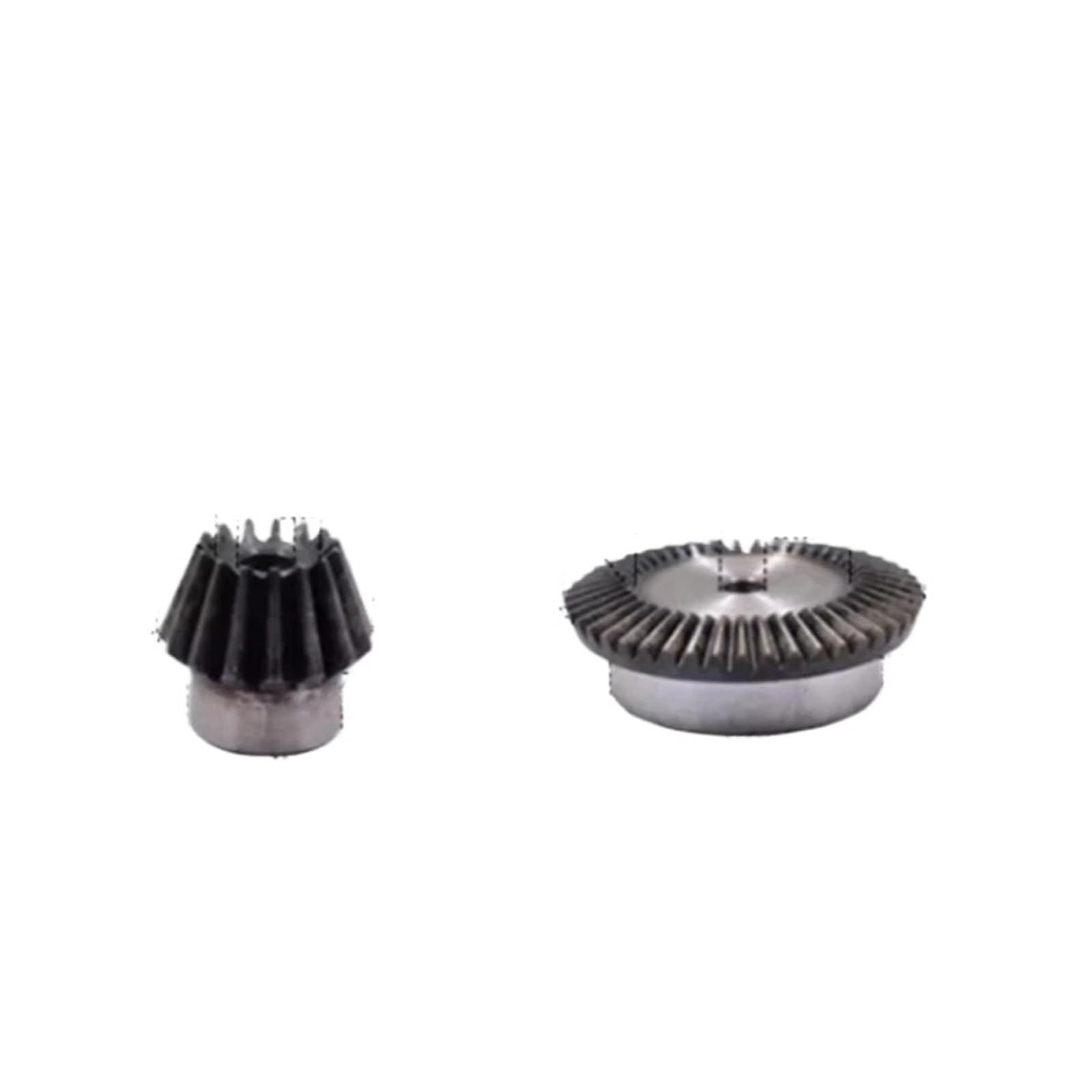 2 pack 1:4 engrenage conique modules 15 dents + 60 trou intérieur 18 mm acier transmission à 90 degrés inversion en vis d'engrenage M5