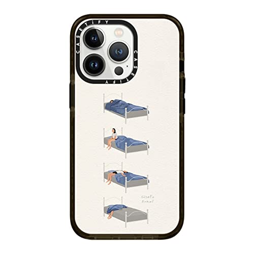 CASETiFY �C���p�N�g�P�[�X iPhone 13 Pro - Bed Time Story - �N���A �u���b�N