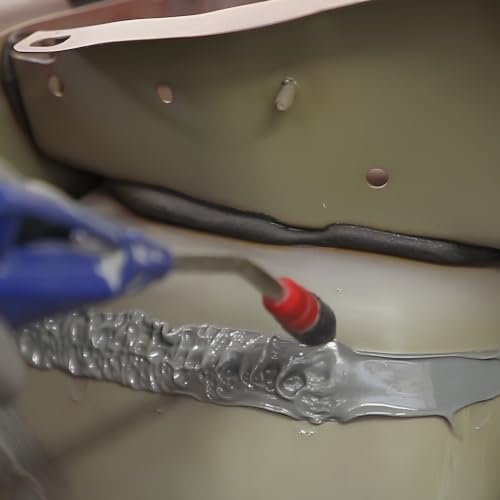Image of Polymix High Build Seam Sealer 200ml Cartridge & Two Application Mixing Nozzles (Gray)