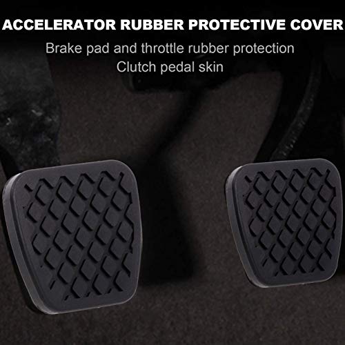 Wakauto 3Pcs Pedal da Embreagem de Freio Acessórios de Reposição de Embreagem Tampa de Borracha Univ