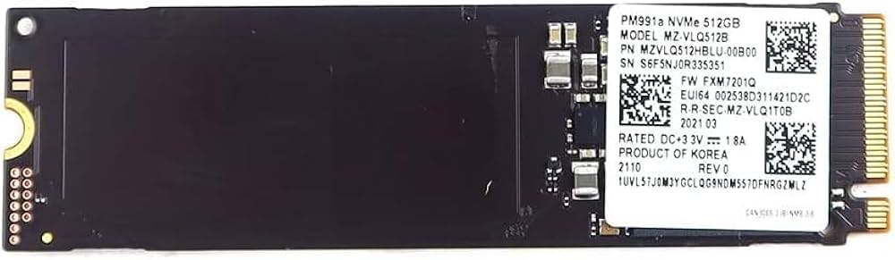 Amazon | GALIMU MZVLQ512HBLU-00BH1 PM991a MZ-VLQ512B 512GB