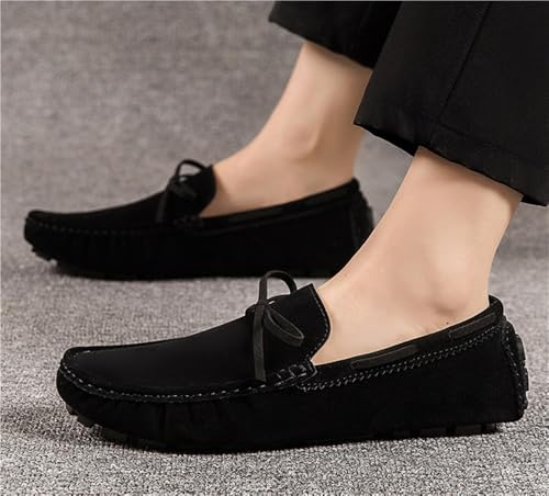 Men's Loafers Shoes Round Toe PU Leather Driving Style Loafer Lightweight Flexible Comfortable Walking Slip On4