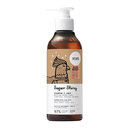 YOPE Super Shiny Champú Natural para un Brillo Espejo - Con Agua de Arroz Fermentada y Péptidos - Hidrata, Suaviza y Aporta Luminosidad Extrema - 300ml