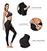 TUNGLUNG High Waist Yoga Pants, Yoga Pants with Pockets Tummy Control Workout Pants 4 Way Stretch Pocket Leggings