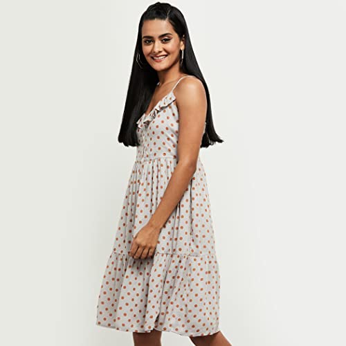 Image of Max Women Printed Midi A-Line Dress