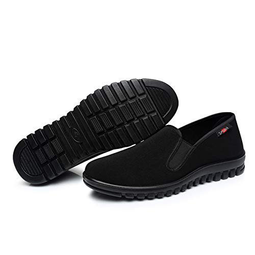 Mens Kung Fu Shoes Black Martial Arts Flat Chinese Slippers Slilp On Cloth Fashion Sneakers4
