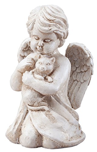 Angel with Cat Memorial Statue