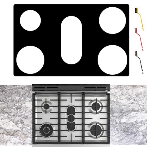 bezoku Stove Cover For GE General 30 Inch Gas Range Model PGS930YPFS PGS930FELDS P2S930SELSS PGS960YPFS PGB911DEJ Upgraded 0.5MM Thickness Reusable Burner Guard For For GE Gas Stove Top Protector