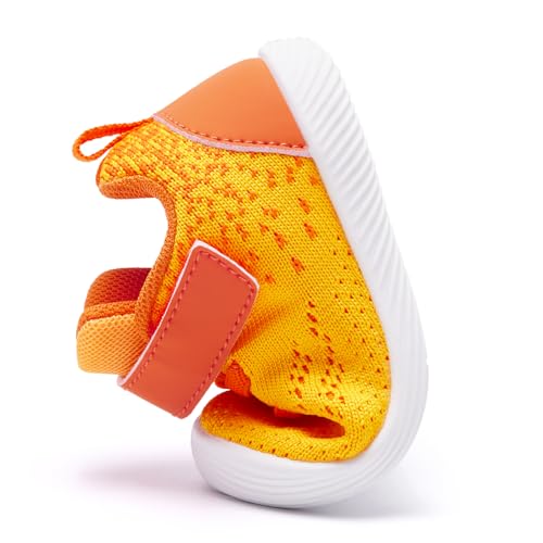 Image of MORENDL Toddler Sneakers Baby Boys & Girls Barefoot Shoes Lightweight Breathable Walking Running Tennis Athletic Sport Shoes