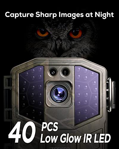 Izeeker Trail Camera 4K 30Fps 48Mp, Game Cameras With Night Vision Motion Activated Ip66 Waterproof, 0.1S Trigger Time, 2S Pir Interval For Wildlife Watching With 32Gb Sd Card And 4 Aa Batteries #TOP2