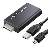製 PS2専用HDMI接続コネクター PS2 to HDMI 変換アダプターHDMI出力 携帯便利 PS2 TO HDMI CONNECTOR PS2復活PS2 TO HDMI COVERTER (ハイスピードUSBケーブル)
