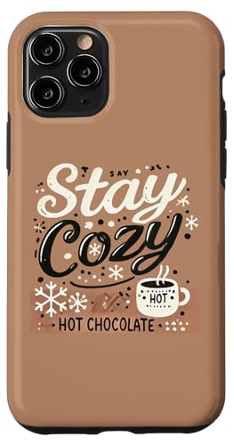 Coque pour iPhone 11 Pro Chocolat chaud Stay Cozy