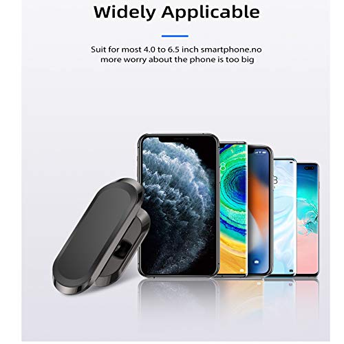 Huoto Phone Holder Car,360°Rotation Aluminum Magnetic Car Phone Mount Dashboard Super Suction Hands-Free Used On Dashboard, Home, Office, Kitchen, Desk,Wall #TOP5