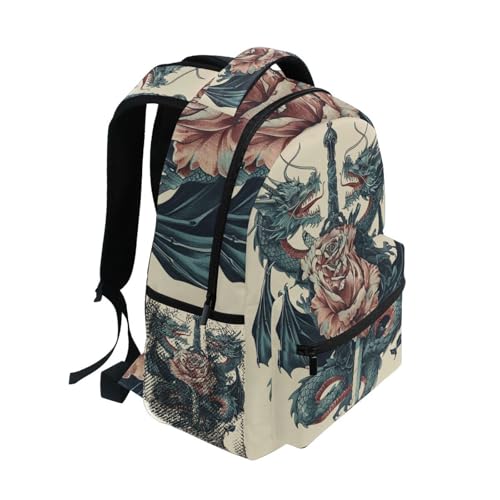Elementary School Backpack for Boys Girls, Lightweight Printed Travel Backpack, Back to School Supplies, 15L2