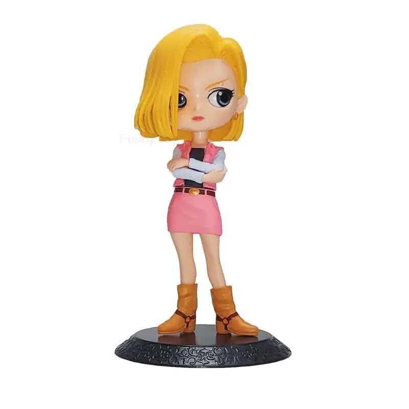 Image of Android 18 Action Figure- Miniature Toy Figure (Doll) Special Edition for Car Dashboard, Decoration, Cake, Office Desk & Study Table (Pack of 1)