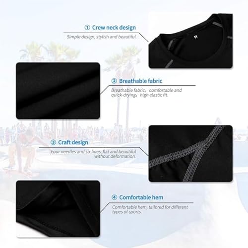 Image of JUST RIDER Half Sleeve Compression T-Shirt - Men's Athletic & Sports Tights for Fitness Compression T Shirt for Men Gym