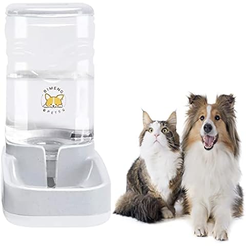 Old Tjikko Pet Water Dispenser,Cat Water Bowl,Dog Water Bowl Automatic,Large Automatic Drinking Fountain for Cat Dog,3.8L(1 Gallon) Pet Waterer Cover