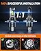 SEALIGHT H4 Fog Bulbs, 30000LM HB2 Fog Light Bulbs Real 1:1 Mini Size, 6500K Cool White with Fan, Fog Powersports Bullb, Pack of 2