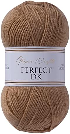 Utopia Crafts DK Double Knitting Yarn, 100g (Baby Pink)
