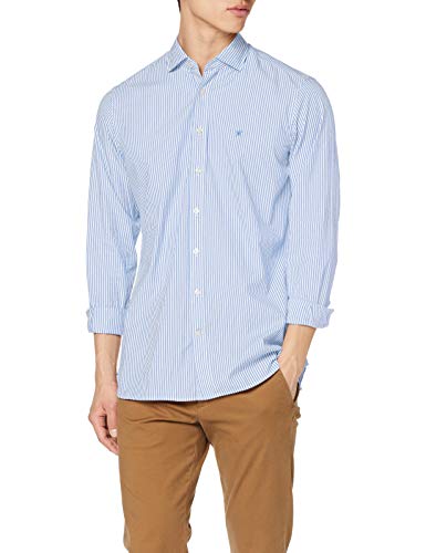 Preisvergleich Produktbild Hackett Herren Shirt Bengal Str Ks, 5BMSKY / WHITE, M