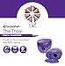 Swordfish ‘The Triple’ Three Hole Pencil Sharpener with Mess-Free Canister [Pack of 1] 8-16 mm [40228s], Purple