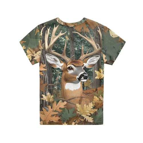 Image of Xhuibop Kids T Shirts for Boys Size 3-16 Girls Short Sleeve Sportswear Active Tops