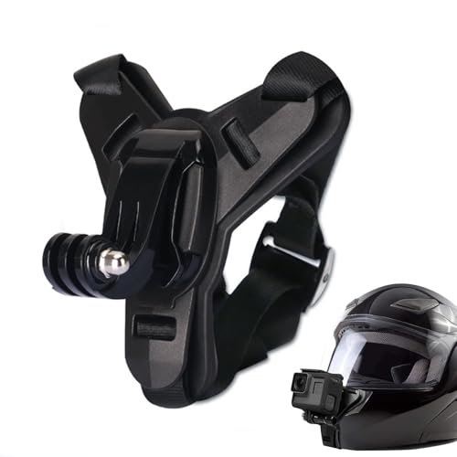 Support de Casque Moto Menton pour GoPro Hero /13/12/11/10/9/8/7 Menton,Support Casque Moto Camera pour DJI Osmo Action 3 4 5 pour Insta360 X5 X4 X3 avec...