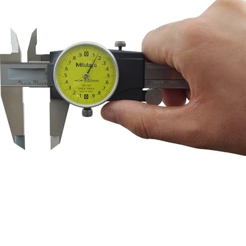 Mitutoyo 505-730 D15TX Dial Caliper, 2 mm/Rev, 0 mm-150 mm, 0.02 mm