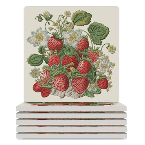 Sous-verres carrés en céramique anti-rayures pour la protection de table