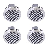 Kesoto 4 Pcs 3-inch/76mm Marine Grade 316 Stainless Grill Vent Cover for RV Boats - 81932SS-HP (Silver)