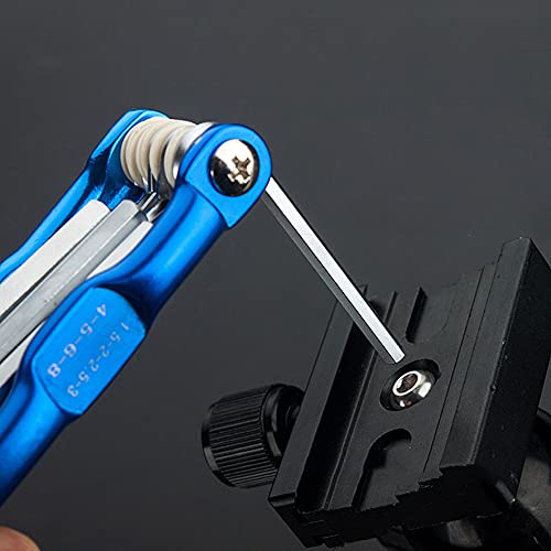 サムコス 8本組 六角棒レンチ セット L型 8in1 折りたたみ六角レンチ 1.5/2/2.5/3/3.5/4/5/6 多機能 折込式 携帯マルチツール 精密 六角棒レンチセット 6枚目