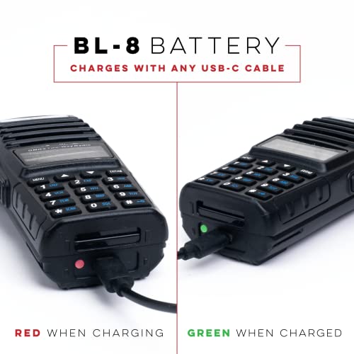 Btech Gmrs-V2 5W 200 Fully Customizable Channels Gmrs Two-Way Radio. Usb-C Charging, Ip54 Weatherproof, Repeater Compatible, Dual Band Scanning (Vhf/Uhf), Fm Radio, & Noaa Weather Broadcast Receiver #TOP2