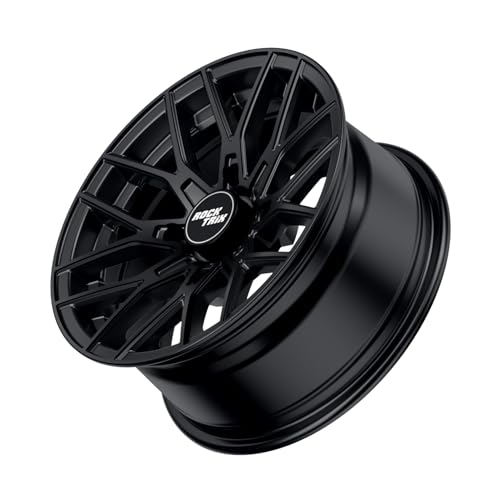 RockTrix RT104 14x7 4x110 14 inch Wheels for ATV UTV SxS IRS, 4/110 Rims +30mm Offset (5+2), Compatible with Honda Rancher Rincon Yamaha Grizzly Kodiak Rhino, Also fits Suzuki King Quad, Matte Black