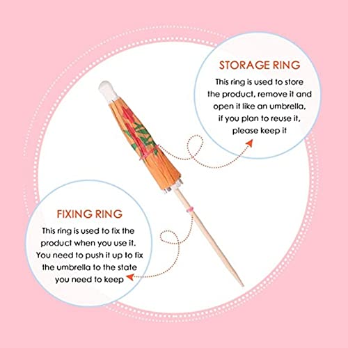 Guarda-chuvas de bebida, guarda-chuva, varas de bebidas, design compacto, 200 peças padrão requintad