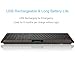 Arteck Wireless Solar Keyboard Full Size Solar Recharging Keyboard for Computer/Desktop/PC/Laptop/Surface/Smart TV and Windows 10/8 / 7 / Vista/XP Built in Rechargeable Battery
