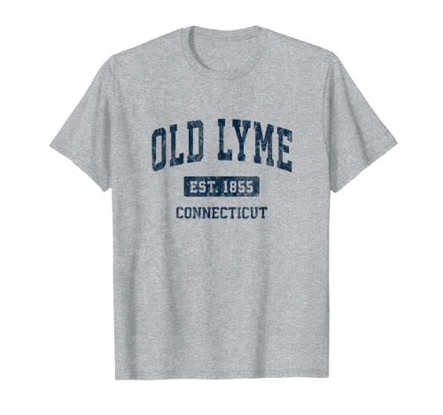 Old Lyme Connecticut CT - Diseño deportivo vintage Camiseta
