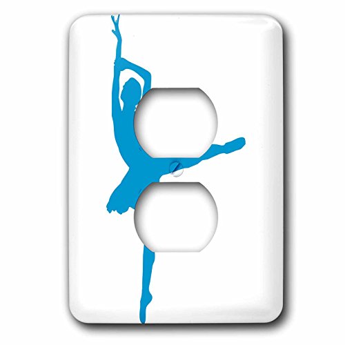 Couvercle d'interrupteur bleu ballerine 3dRose lsp_157840_6