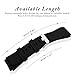 Diruite for Michael Kors Access Bradshaw Smart Watch 22mm Classic Silicone Band Strap - Black