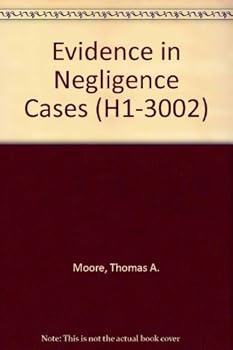 Hardcover Evidence in Negligence Cases (H1-3011) Book