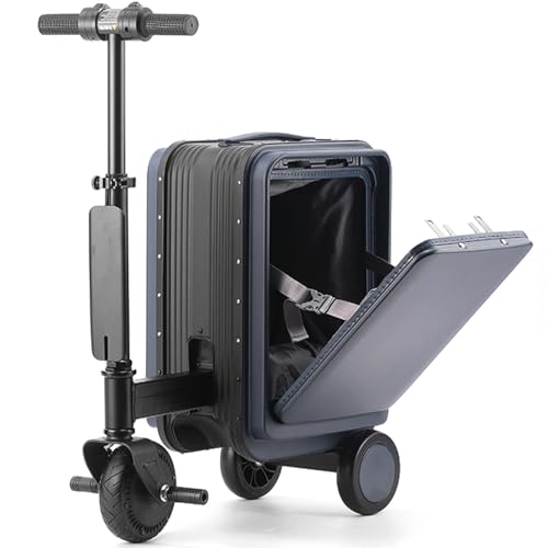 maleta patinete electrico adulto, maleta de mano, maleta cabina, Maleta Inteligente, Carga 110 kg, autonomía 8-10 km, Puerto de Carga Externo, batería extraíble, para Viajes