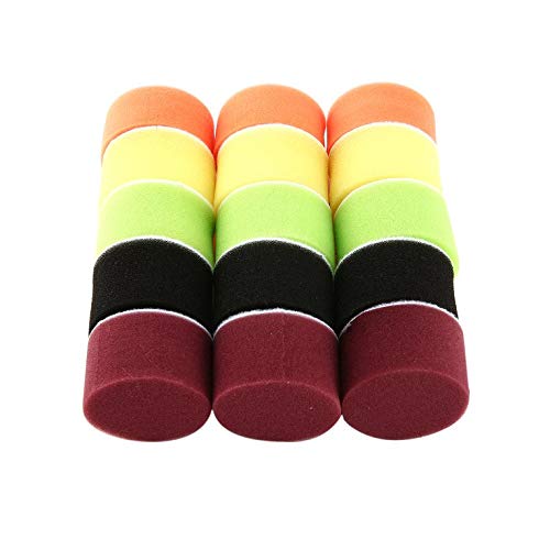 Image of DIY Crafts 1 Kit, Felt Sponge Pad Kit, 18x Mini Buffing Polish Detail Polisher Pads On Rotary Tools,Cordless Drill, Polisher Tool for Tight Area Detailing Po(1 Kit, Felt Sponge Pad Kit)