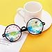 Lelinta Kaleidoscope Goggles Round Glasses with Crystal Lenses,Perfect for Cosplay, Costume Parties and Fashion Looks